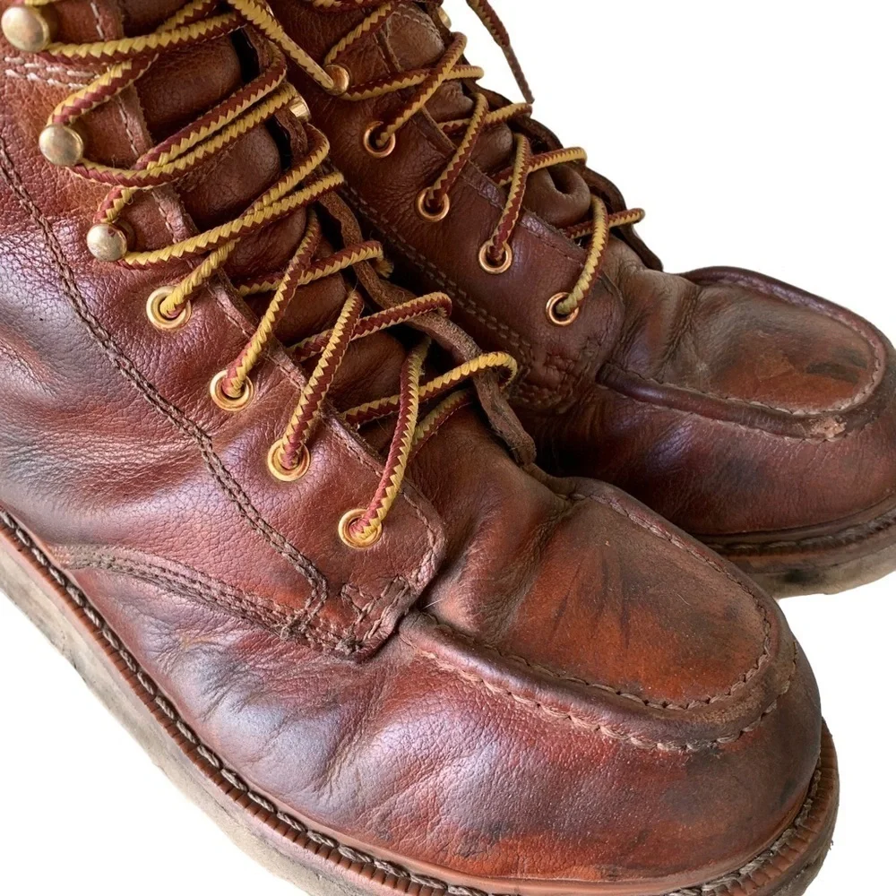 Herman Survivors Oakridge Work Boots Brown Leather Steel Toe Men's Size 12